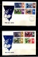 9913605 Qatar Sc 91-98,a var BLUE OVPT RRR FDC AMAZING 3 items!