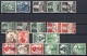 German Empire: Lot Used Se Tenants Semi Postals