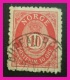 P2Ttr76 Norway 1893 10 ore Carmine P13.5X12.5 U $1.50