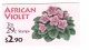 US Sc.BK176 AFRICAN VIOLETS COMPLETE BOOKLET MNH 1993