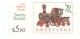 US Sc.BK203 XMAS TRAIN BOOKLET COMP. MNH 1992